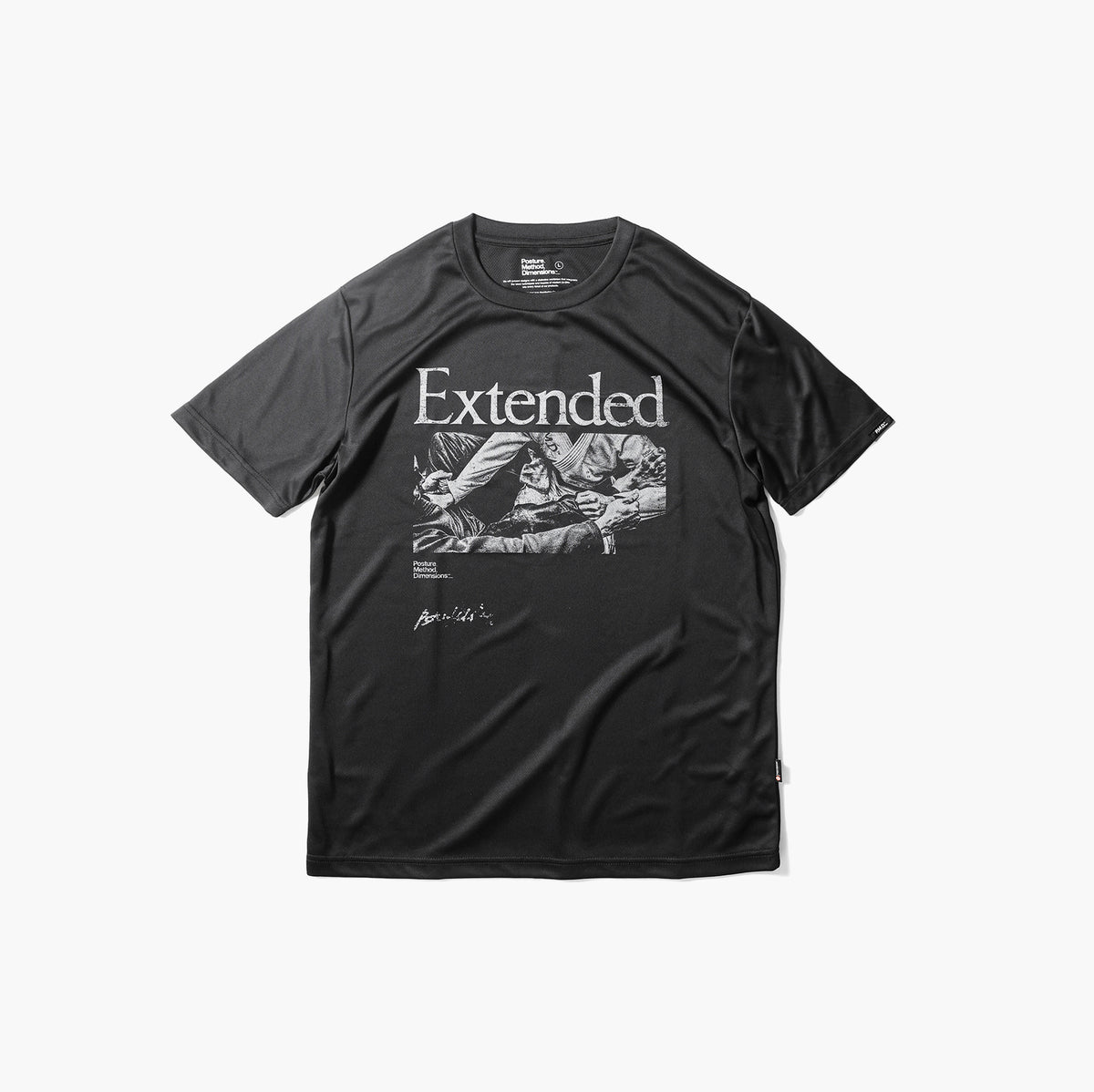 BLACK EXTENDED DRY TEE