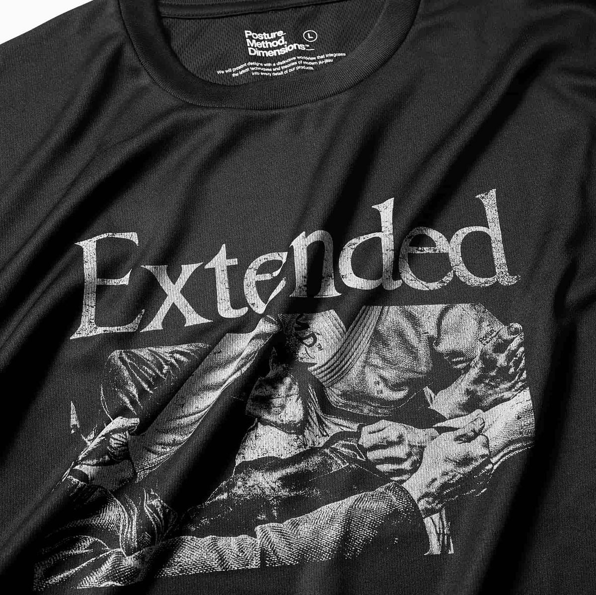 BLACK EXTENDED DRY TEE