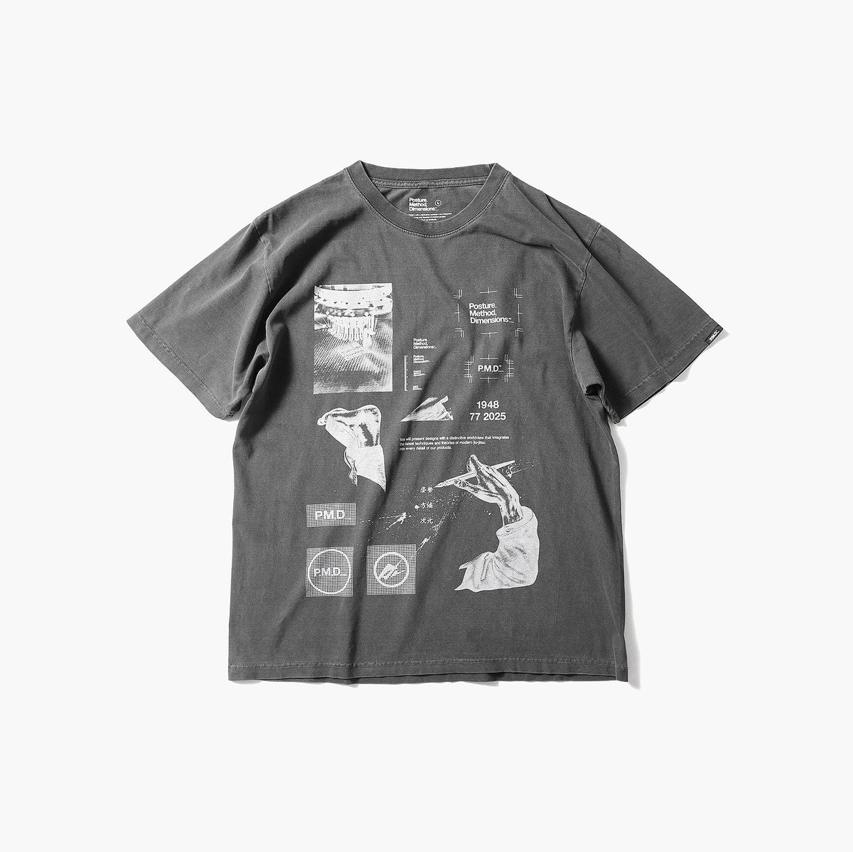 METHOD COTTON TEE / Charcoal