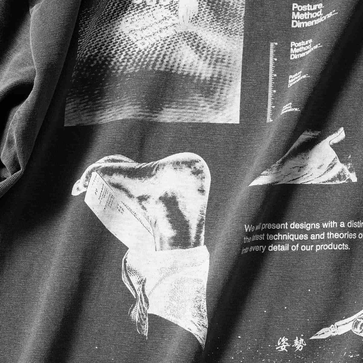 METHOD COTTON TEE / Charcoal