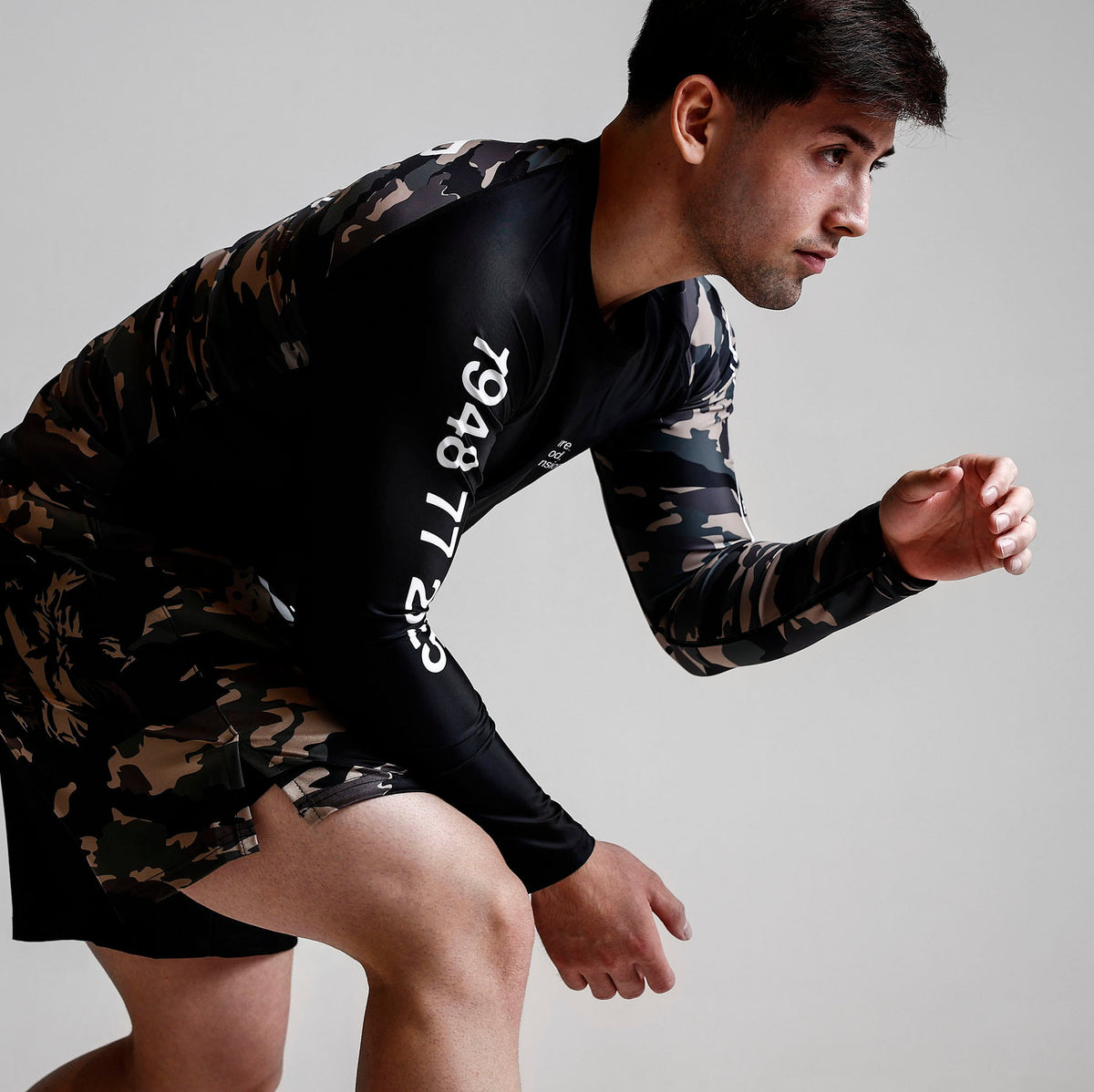 BJJ CAMO FIGHT SHORTS